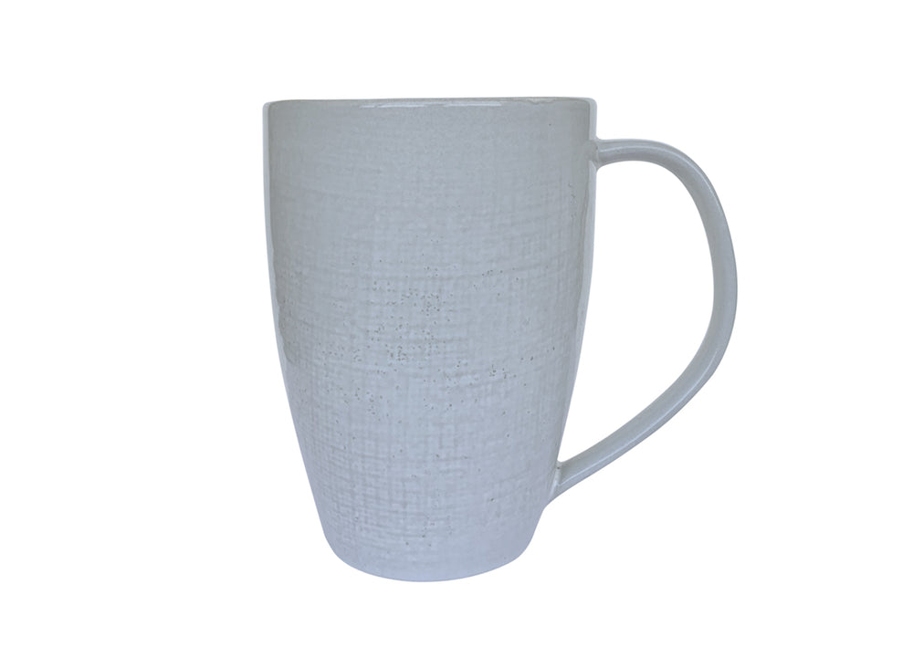 Light gray ceramic mug